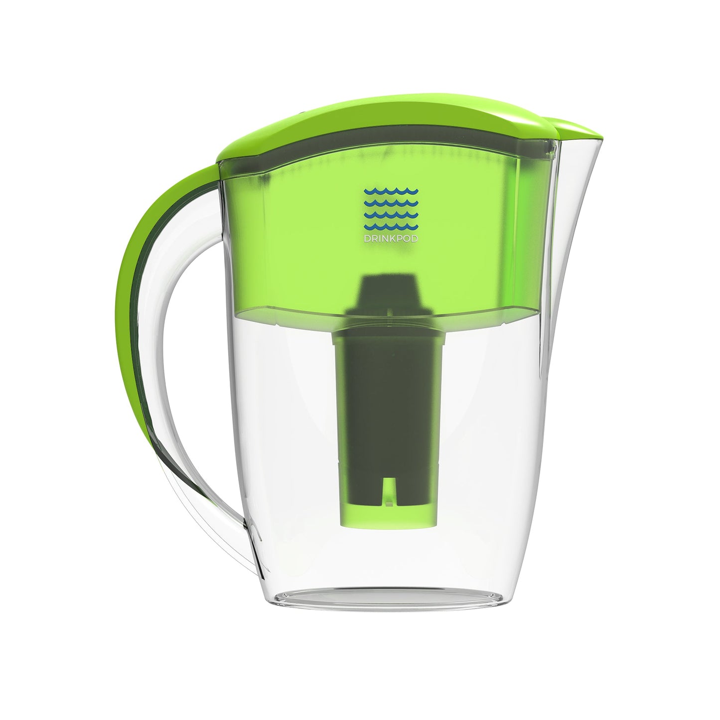 Drinkpod Alkaline Water Filter Pitcher, 8-Stage Cartridge 2.5L