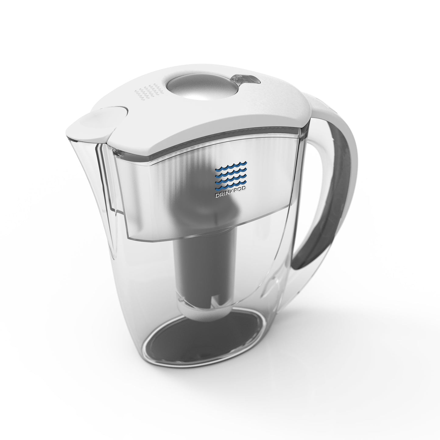 Drinkpod Alkaline Water Filter Pitcher, 8-Stage Cartridge 2.5L