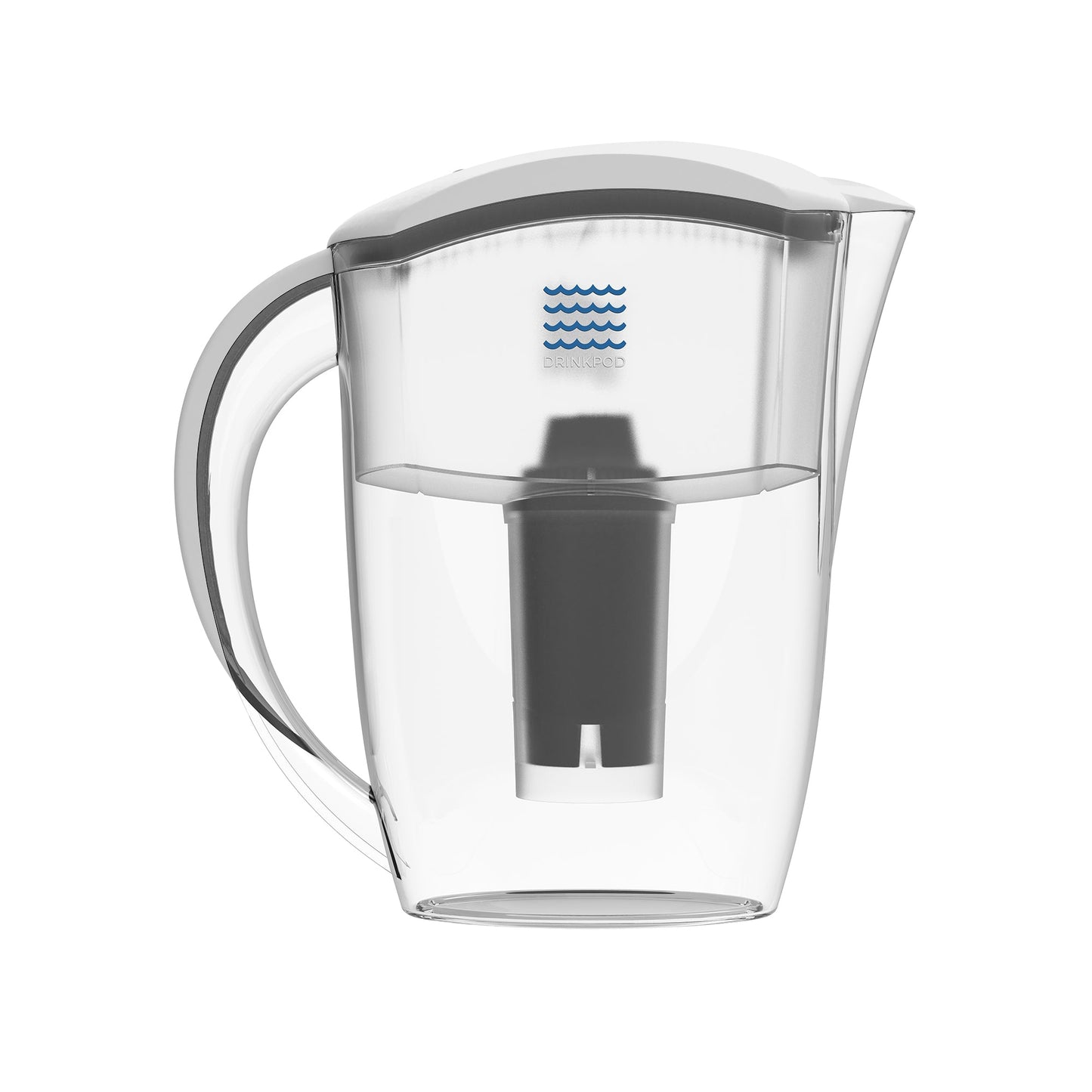 Drinkpod Alkaline Water Filter Pitcher, 8-Stage Cartridge 2.5L